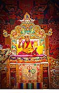 12656 - Photo: Tenzin Gyatso, le dala-lama, le plus haut chef spirituel du Tibet  Lausanne en Suisse