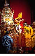 12678 - Photo: Tenzin Gyatso, le dala-lama, le plus haut chef spirituel du Tibet  Lausanne en Suisse