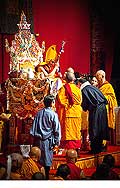 12679 - Photo: Tenzin Gyatso, le dala-lama, le plus haut chef spirituel du Tibet  Lausanne en Suisse