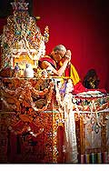 12693 - Photo: Tenzin Gyatso, le dala-lama, le plus haut chef spirituel du Tibet  Lausanne en Suisse