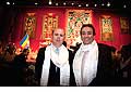 12705 - Photo: Philippe Leuba et Pascal Broulis  la confrence de Tenzin Gyatso, le dala-lama, le plus haut chef spirituel du Tibet  Lausanne en Suisse