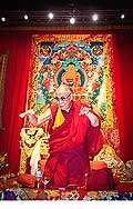 12714 - Photo: Tenzin Gyatso, le dala-lama, le plus haut chef spirituel du Tibet  Lausanne en Suisse