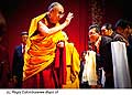 12717 - Photo: Tenzin Gyatso, le dala-lama, le plus haut chef spirituel du Tibet  Lausanne en Suisse