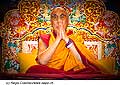 12721 - Photo: Tenzin Gyatso, le dala-lama, le plus haut chef spirituel du Tibet  Lausanne en Suisse