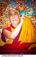 12742 - Photo: Tenzin Gyatso, le dala-lama, le plus haut chef spirituel du Tibet  Lausanne en Suisse