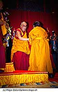 12746 - Photo: Tenzin Gyatso, le dala-lama, le plus haut chef spirituel du Tibet  Lausanne en Suisse