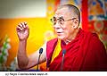 12763 - Photo: Tenzin Gyatso, le dala-lama, le plus haut chef spirituel du Tibet  Lausanne en Suisse