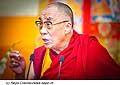 12768 - Photo: Tenzin Gyatso, le dala-lama, le plus haut chef spirituel du Tibet  Lausanne en Suisse