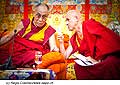 12773 - Photo: Matthieu Ricard avec Tenzin Gyatso, le dala-lama, le plus haut chef spirituel du Tibet  Lausanne en Suisse