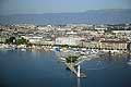 4415 - La ville de Genve vue du ciel et les Bains des Pquis