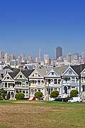 8821 - Photo : USA, Etats-Unis, Californie, San Francisco, maisons d'Ashbury et Haight,  Image of America