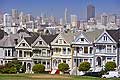 8823 - Photo : USA, Etats-Unis, Californie, San Francisco, maisons d'Ashbury et Haight,  Image of America