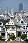 8825 - Photo : USA, Etats-Unis, Californie, San Francisco, maisons d'Ashbury et Haight,  Image of America