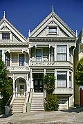 8827 - Photo : USA, Etats-Unis, Californie, San Francisco, maisons d'Ashbury et Haight,  Image of America