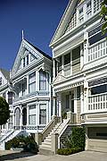 8831 - Photo : USA, Etats-Unis, Californie, San Francisco, maisons d'Ashbury et Haight,  Image of America