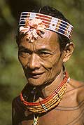 9437 - Photo : Hommes-fleurs, Mentawais, le de Siberut, Indonsie