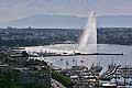 9871 - Photo : Suisse - ville de Genve - jet d'eau  - lac Lman - Geneva